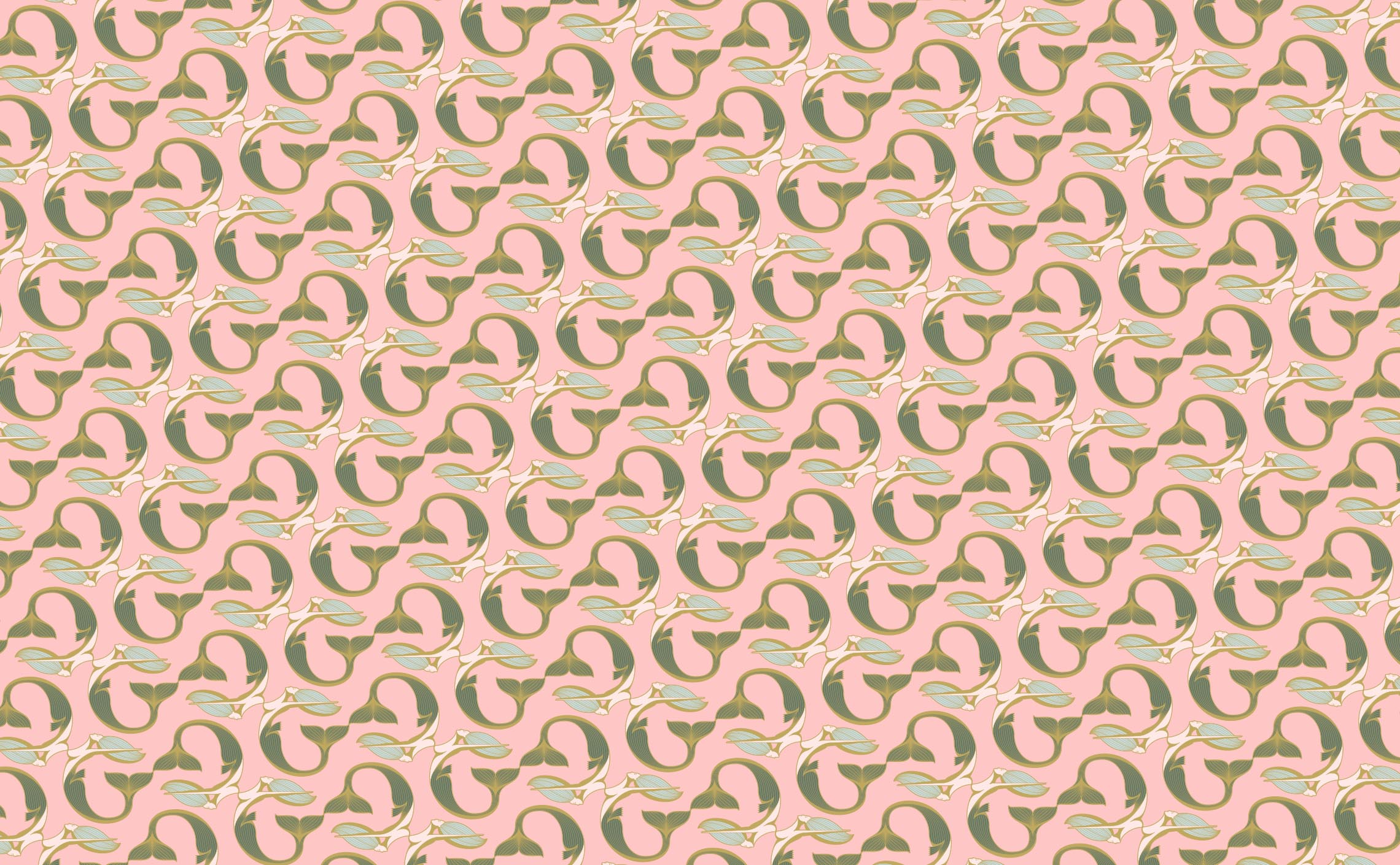 Greystone Logo Pattern on Pink Background
