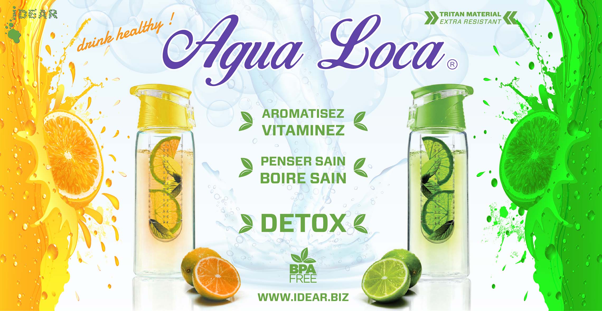 Agua Loca Big Banner