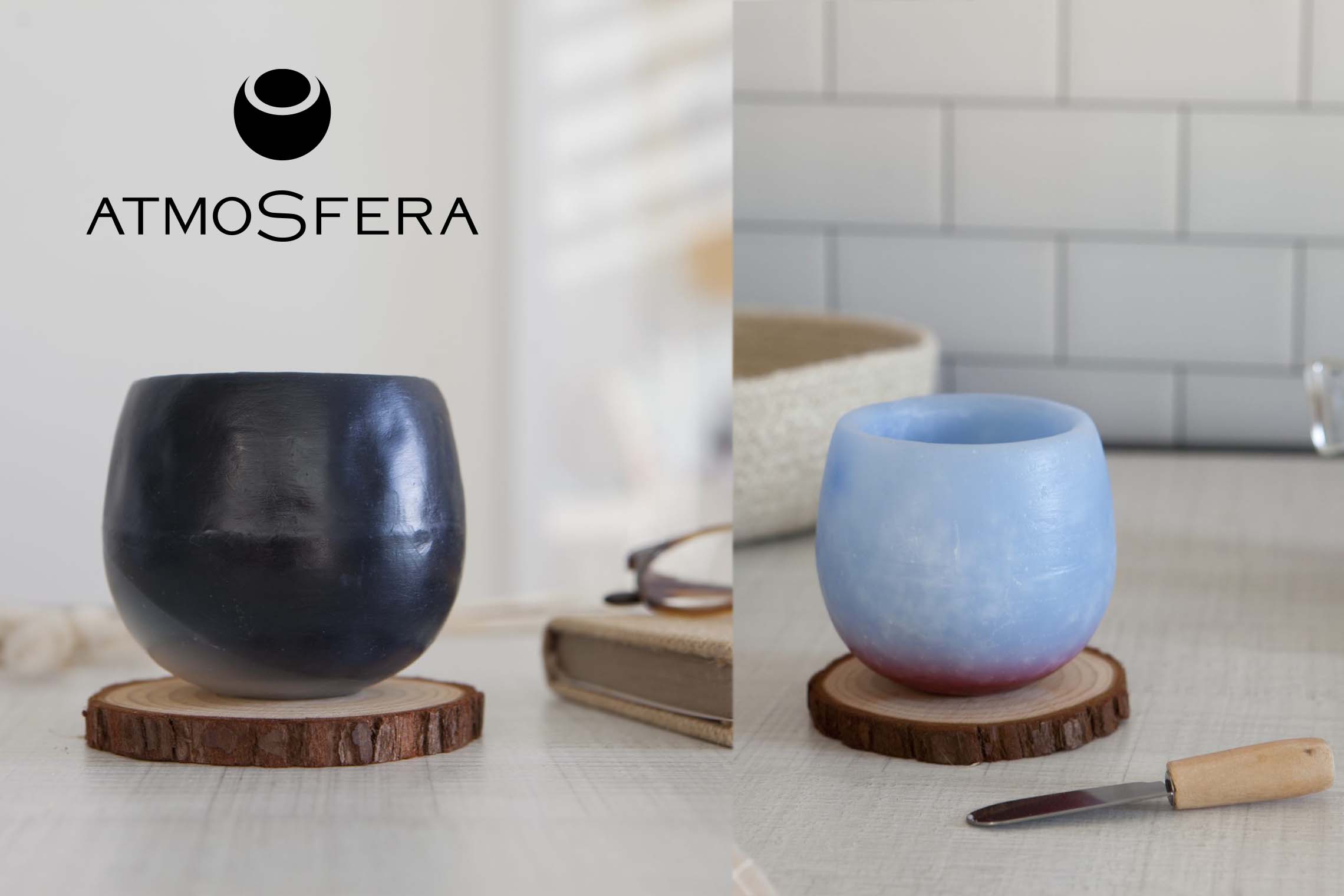 Photo of two Atmosfera wax scented bowls