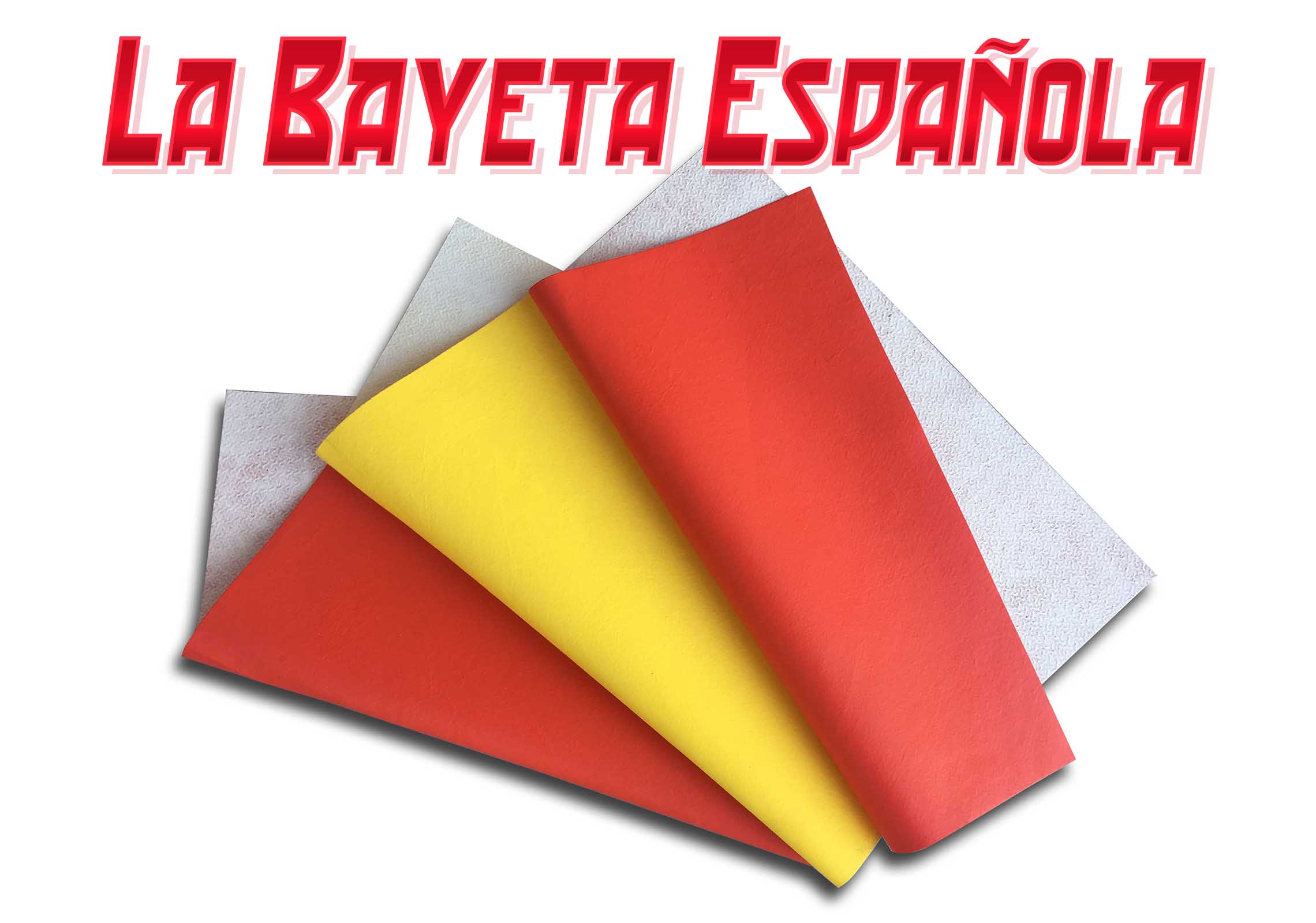 Three folded Bayeta Española cloth