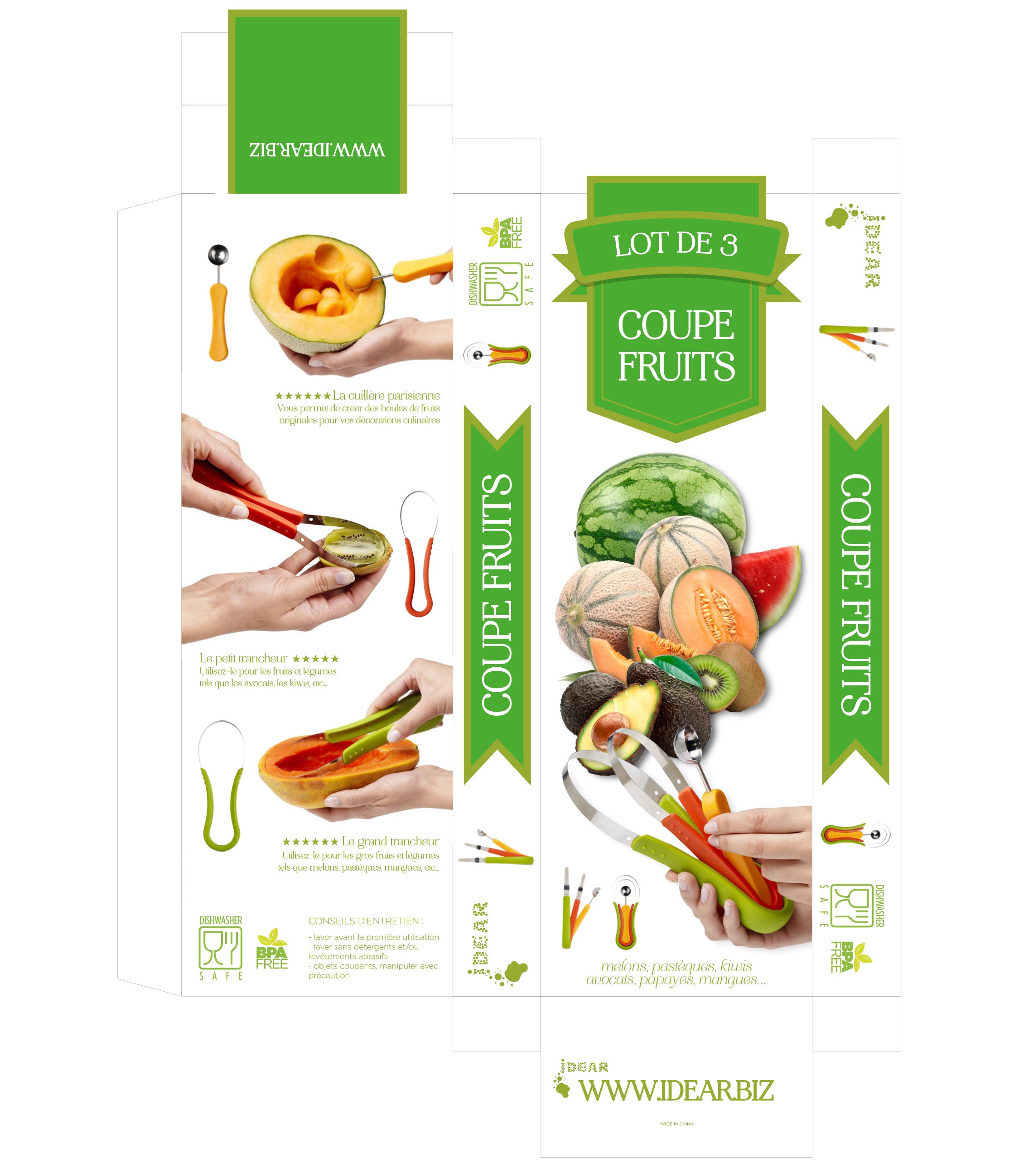 Coupe Fruits Packaging Print File
