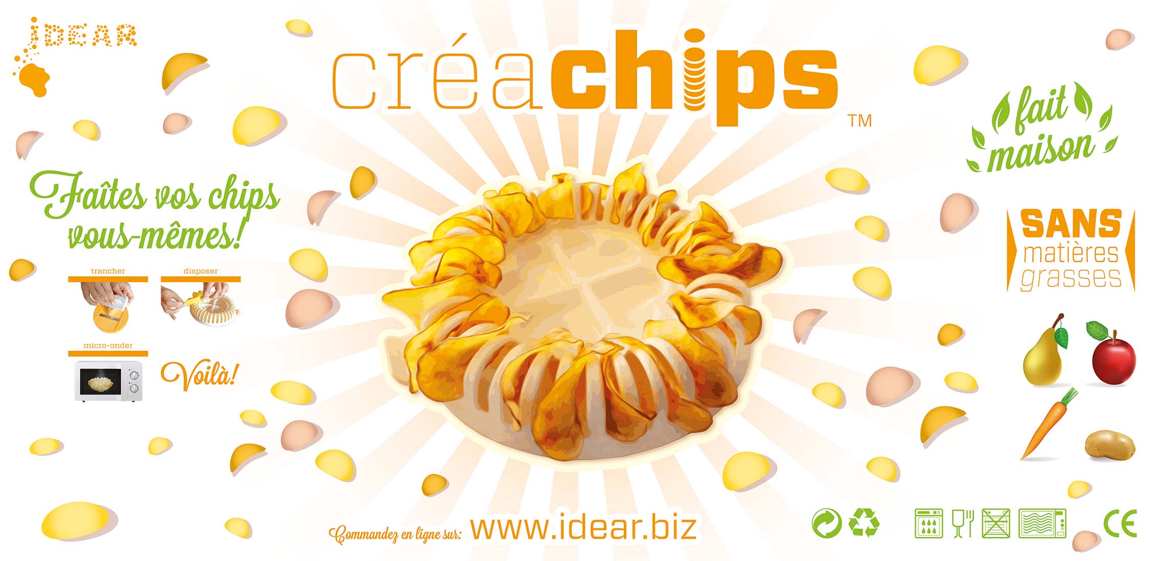 Creachips banner in French