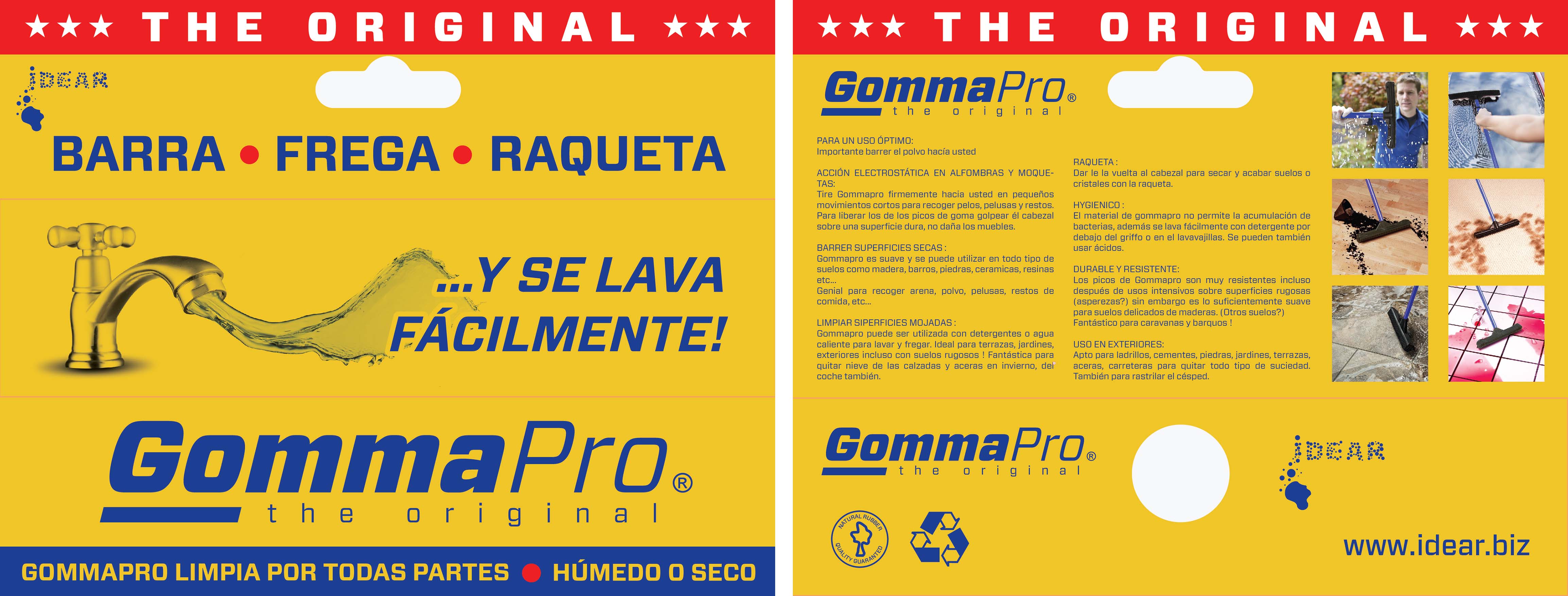GommaPro packaging print files