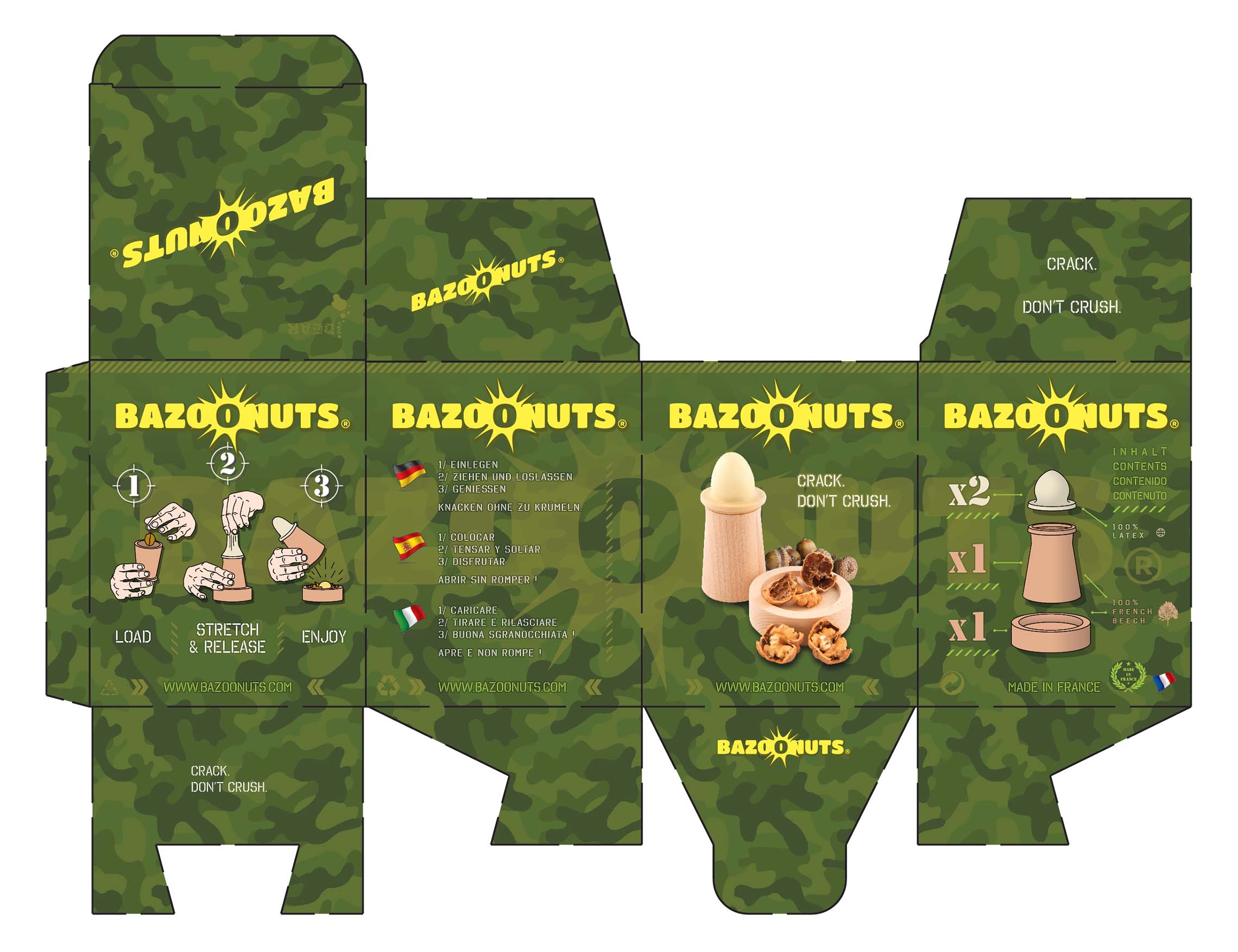 Jingle Nuts Bazoonuts packaging