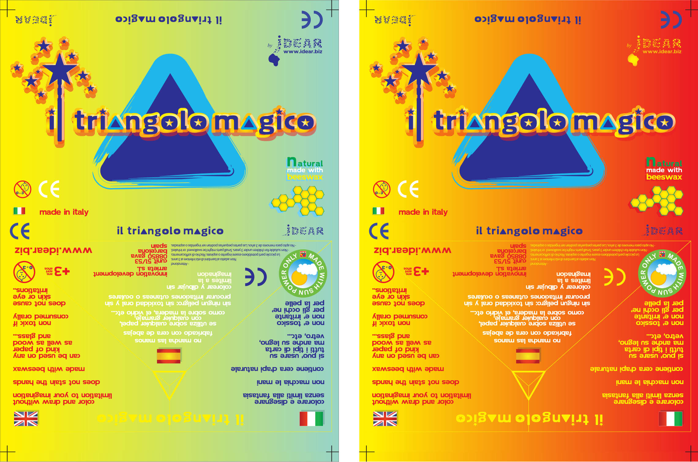 Il Triangola Magico packaging print files