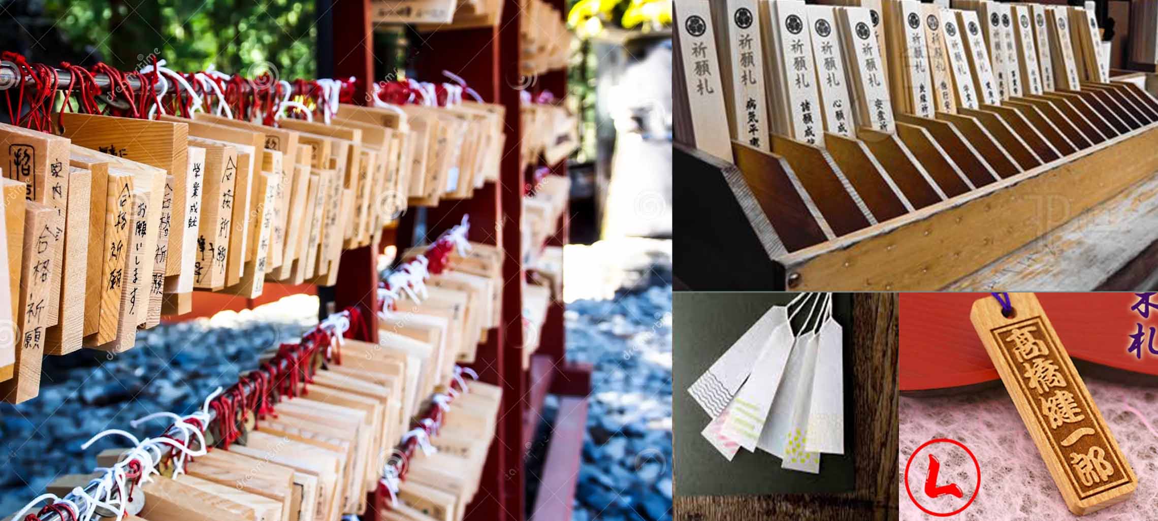 Japanese Wooden Tags Moodboard