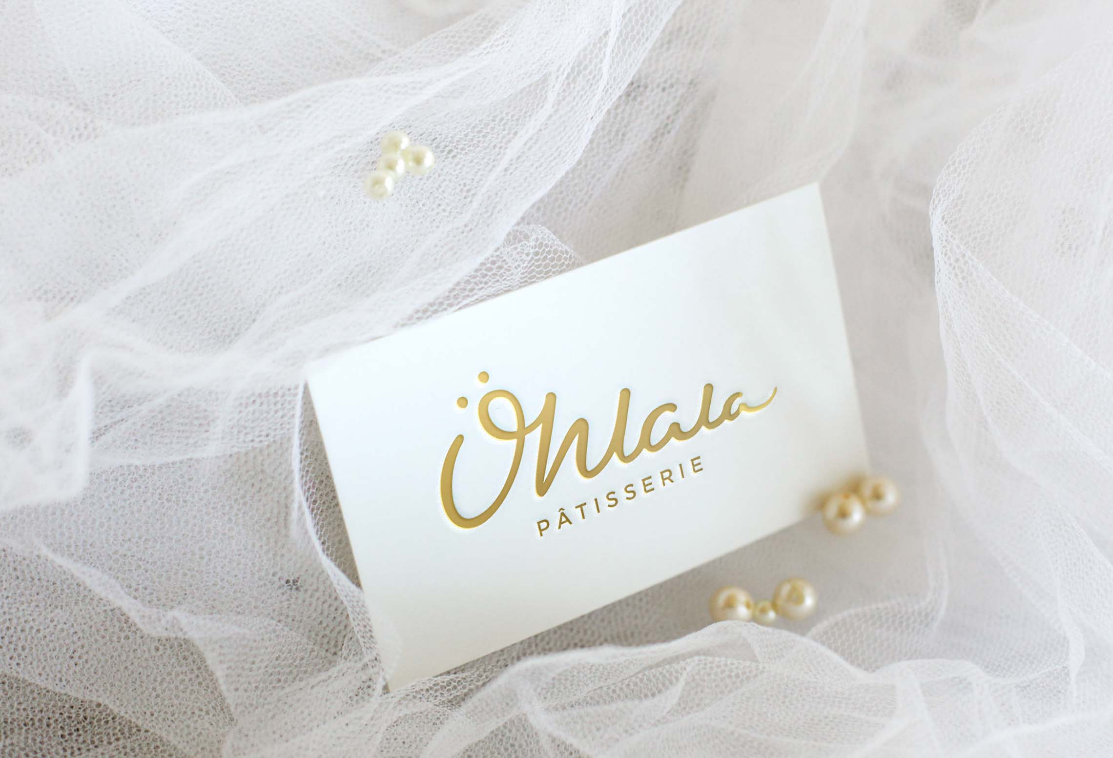 Ohlala Golden Letterpress card