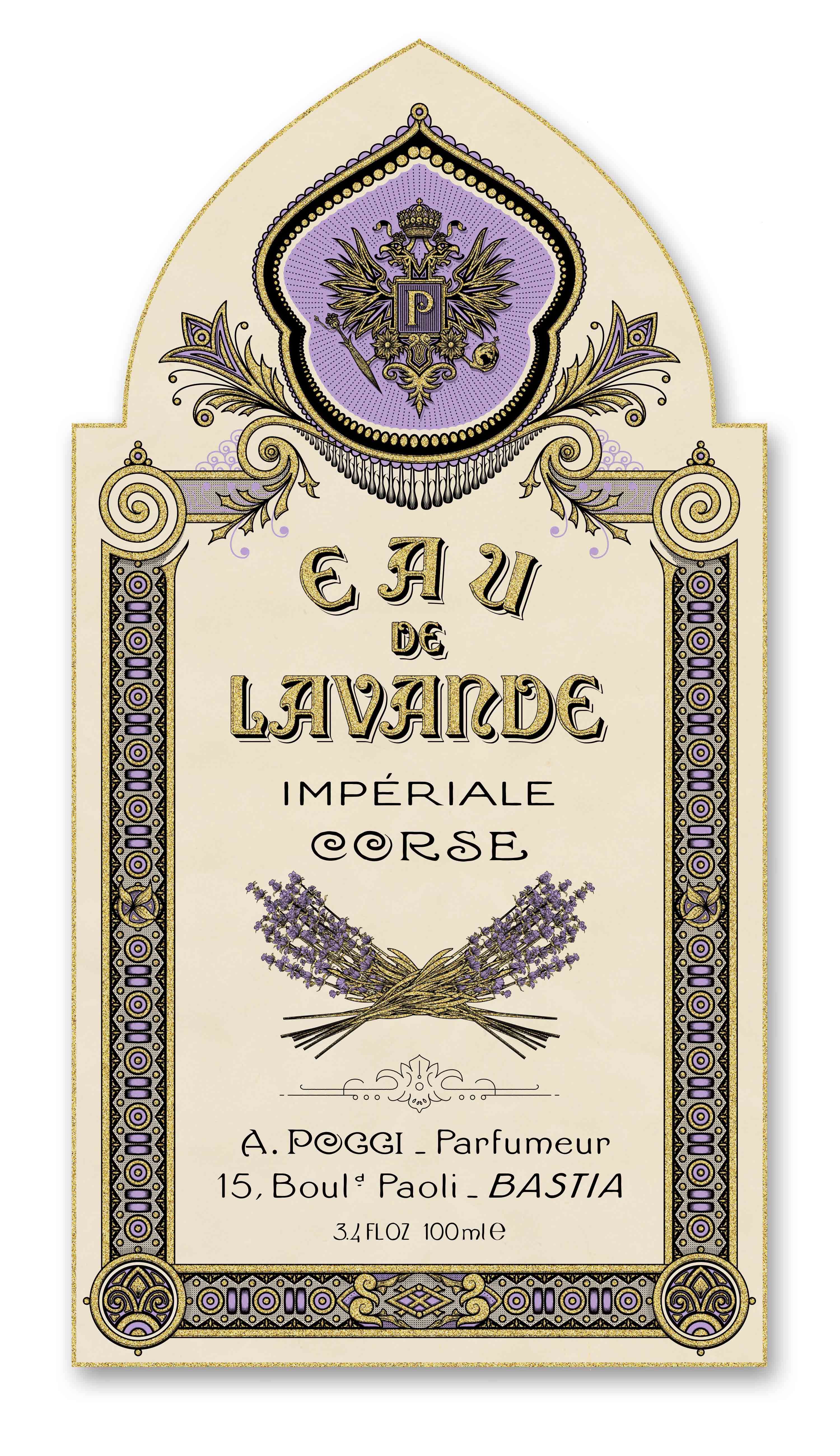 Image of the Eau de Lavande by Poggi perfume label
