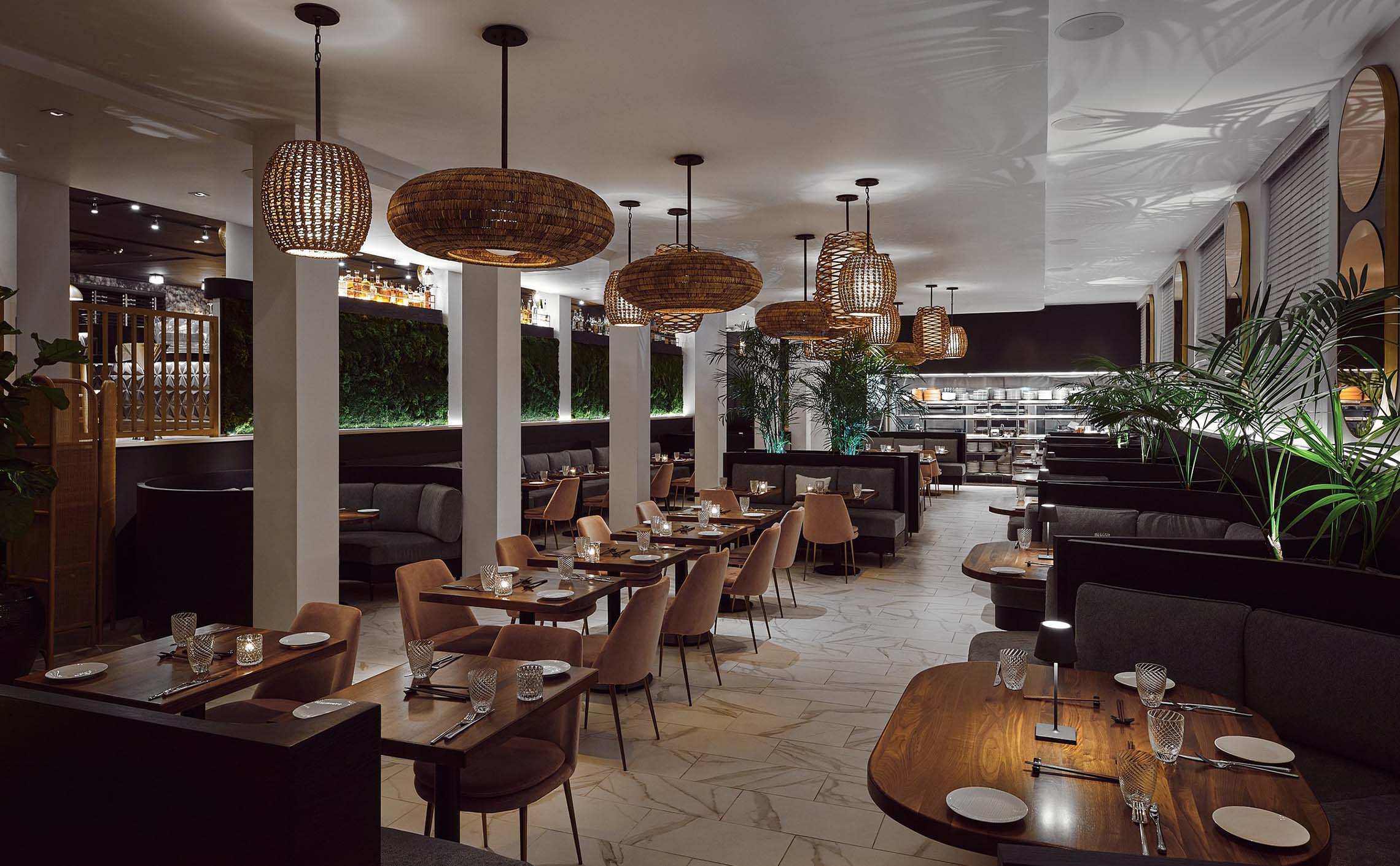 Perspective view of the Sérêvène Restaurant Dining Room