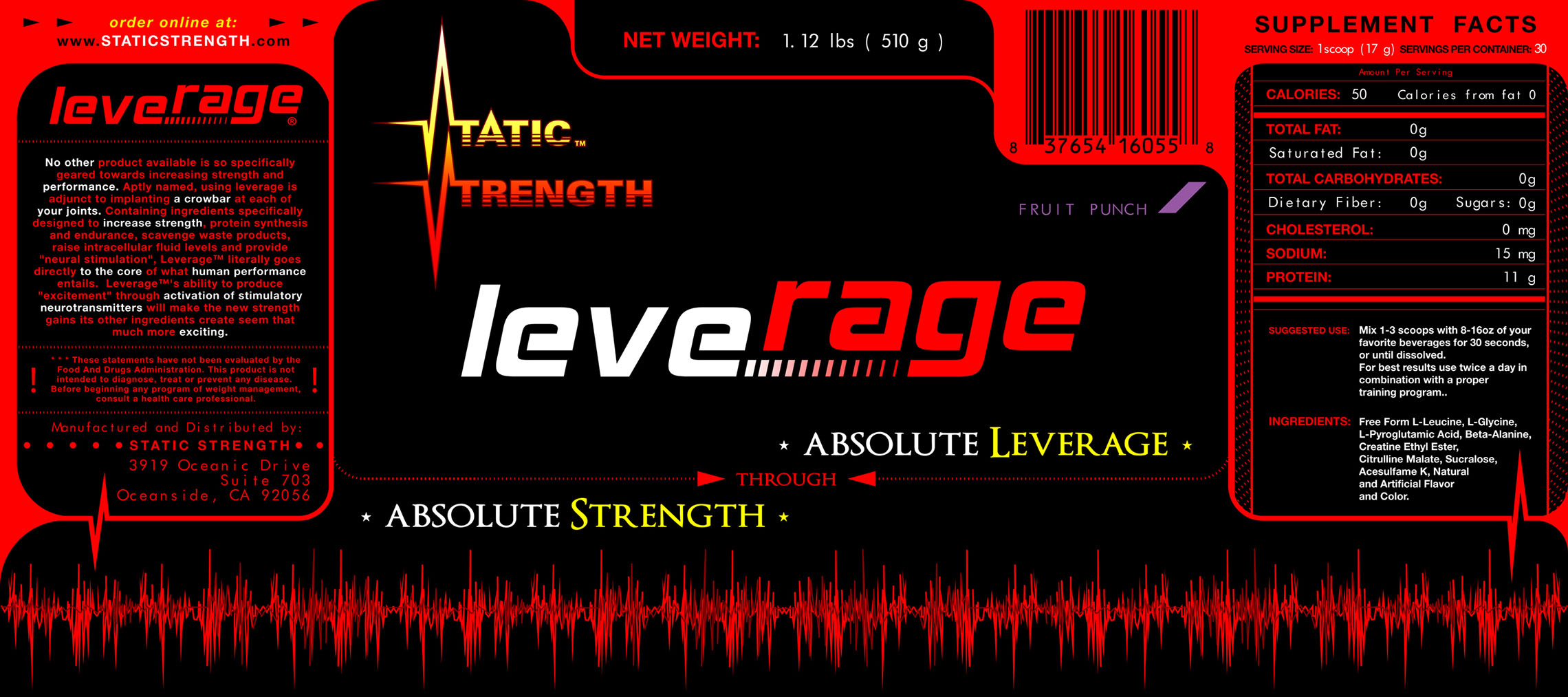 Print file for the label of Leverage is 4x9 format