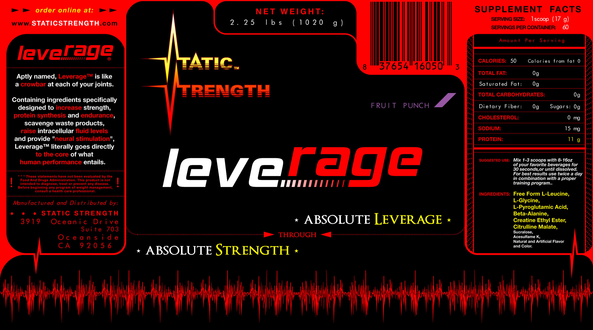 Print file for the label of Leverage is 5x9 format