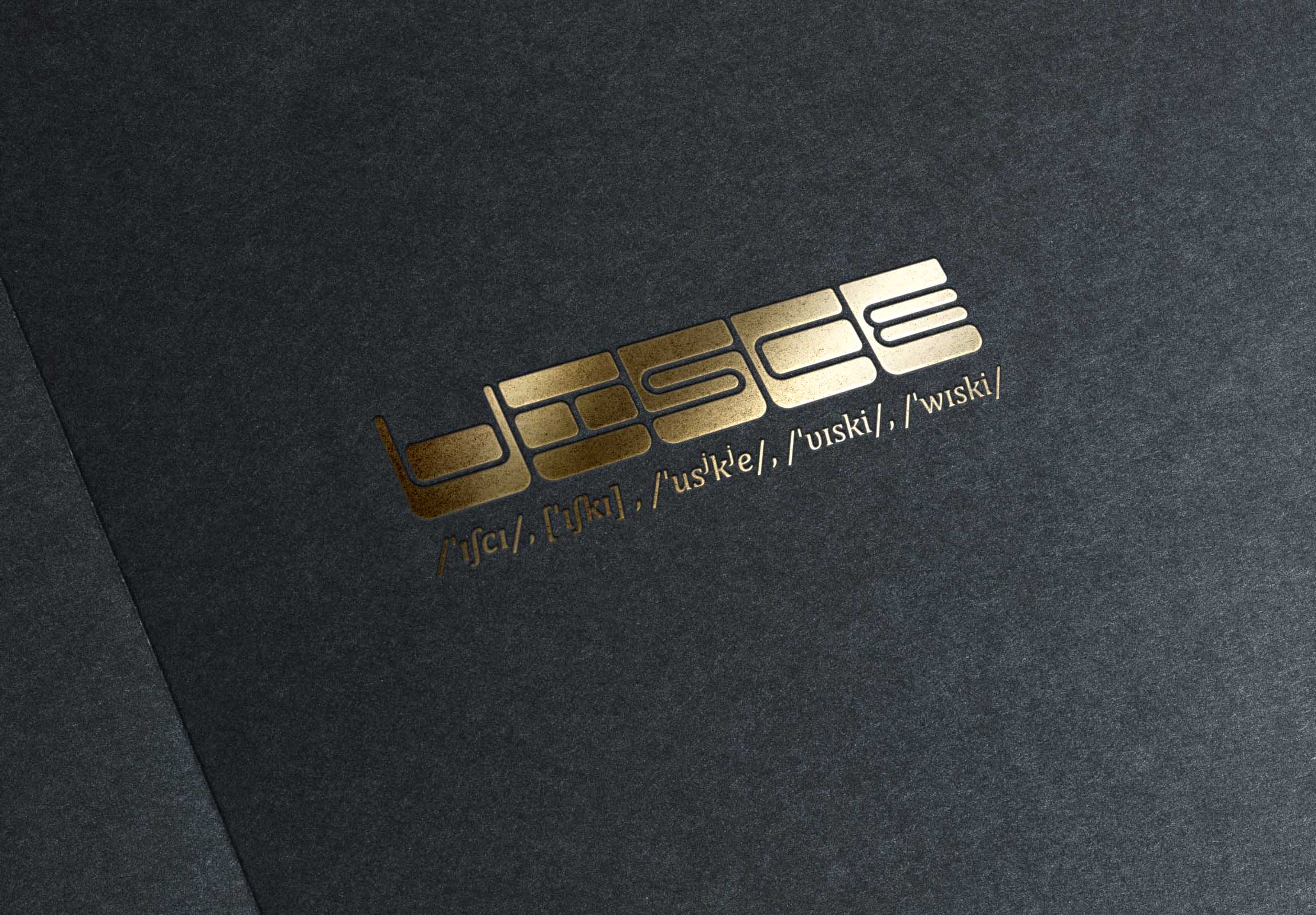 Uisce Logo in Gold Foil
